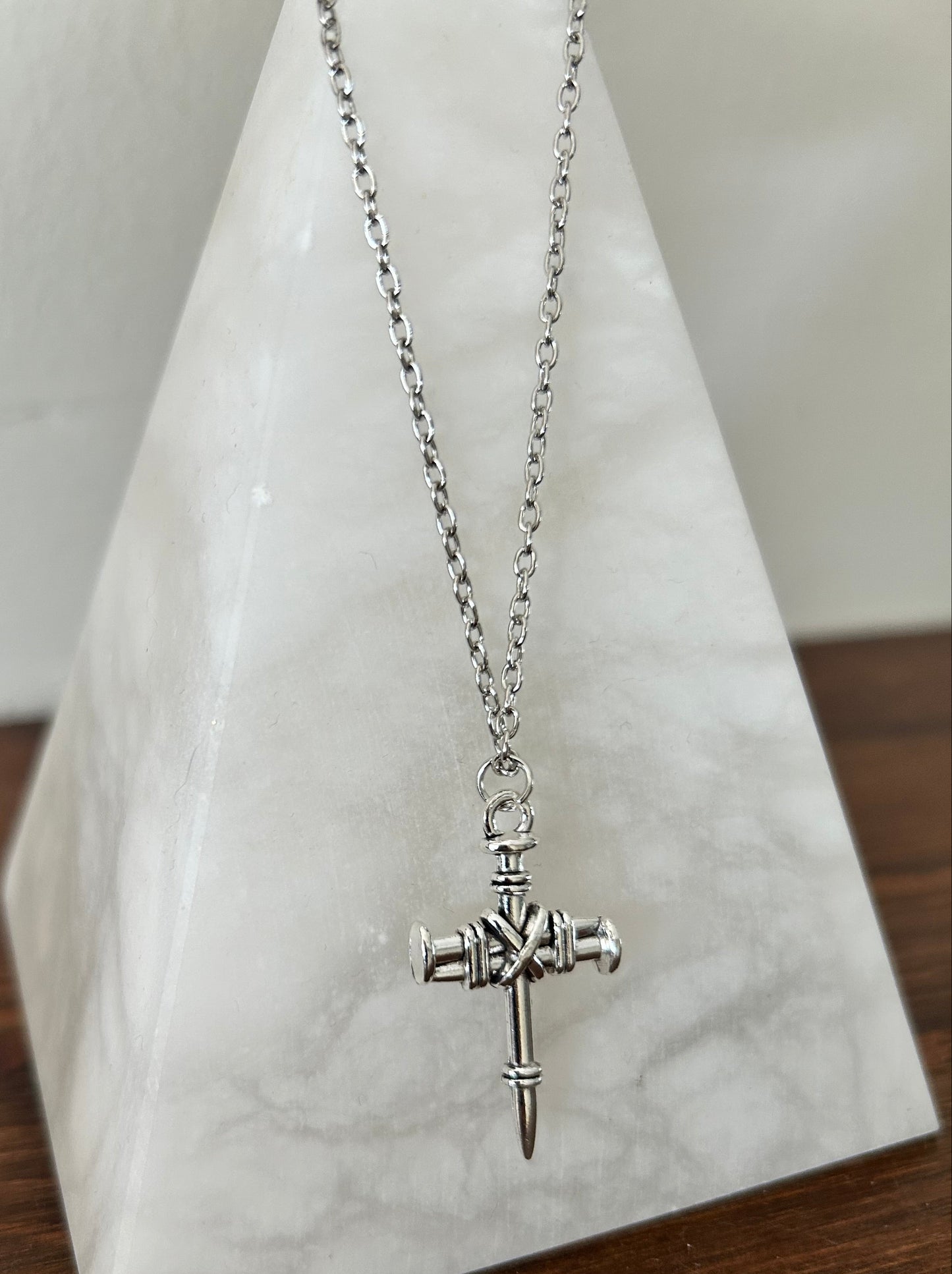 Nail Cross Necklace
