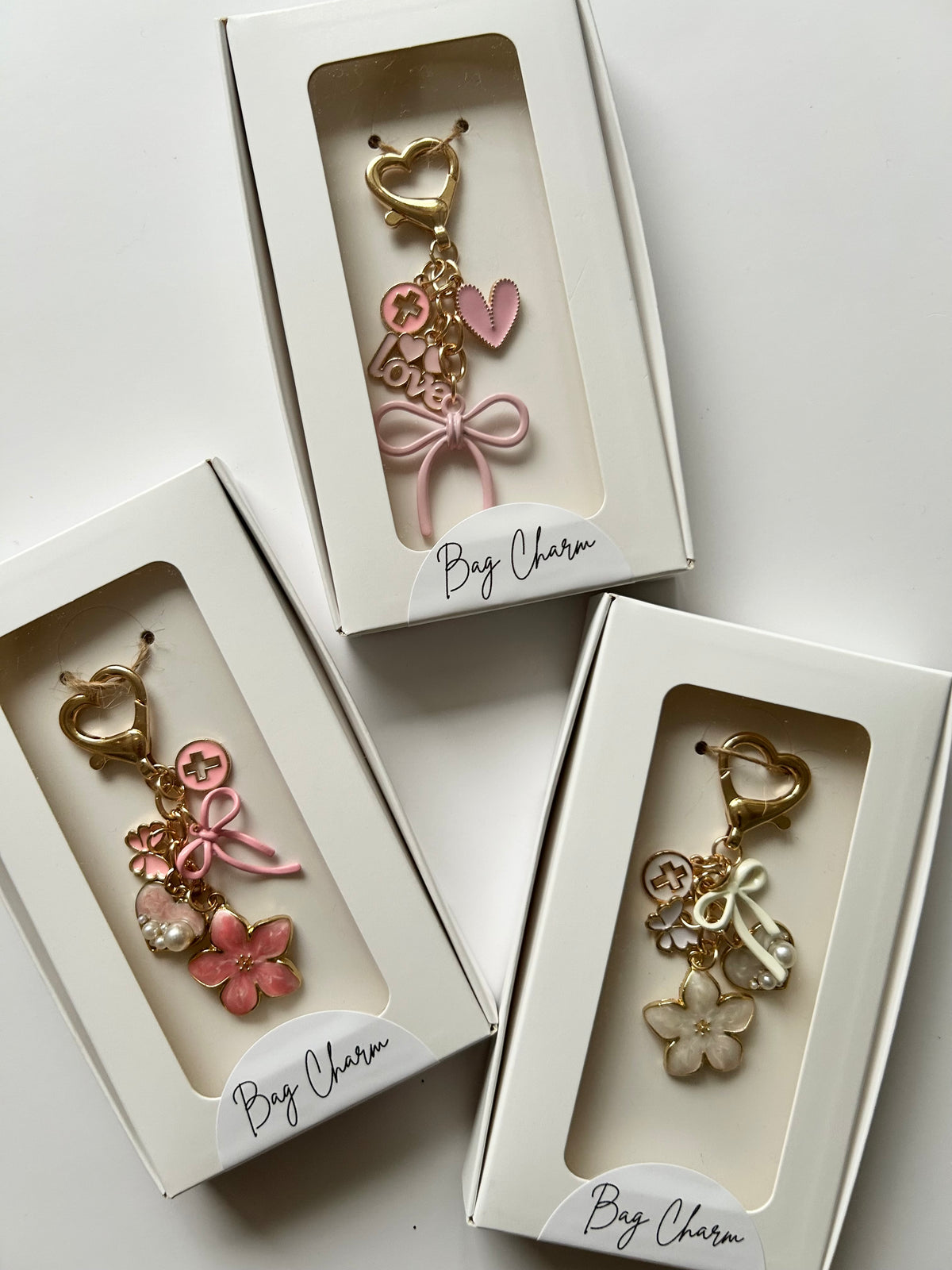 Faith Bag Charm Collection: 3 Styles