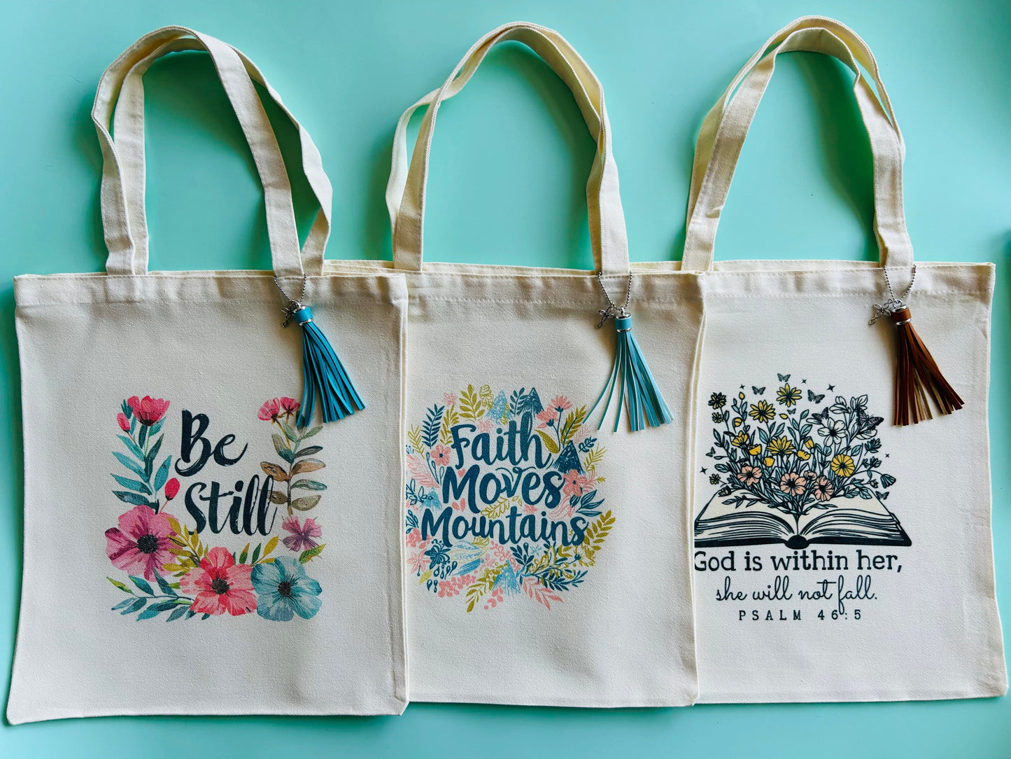 Faith Tote Bags - Available In 7 Styles