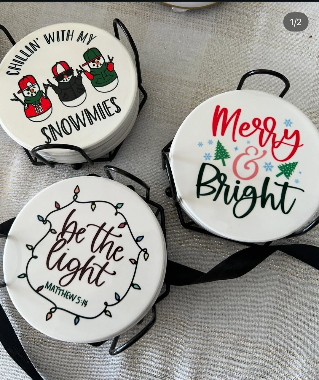 Holiday Coaster Gift Set