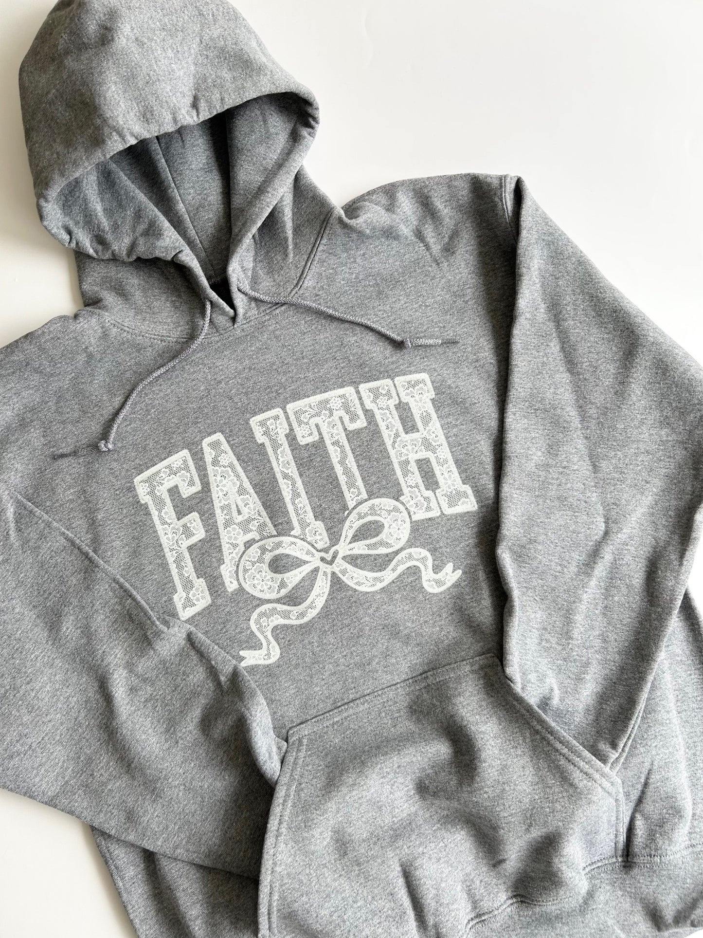 "Faith" Lace-Like Hoodie