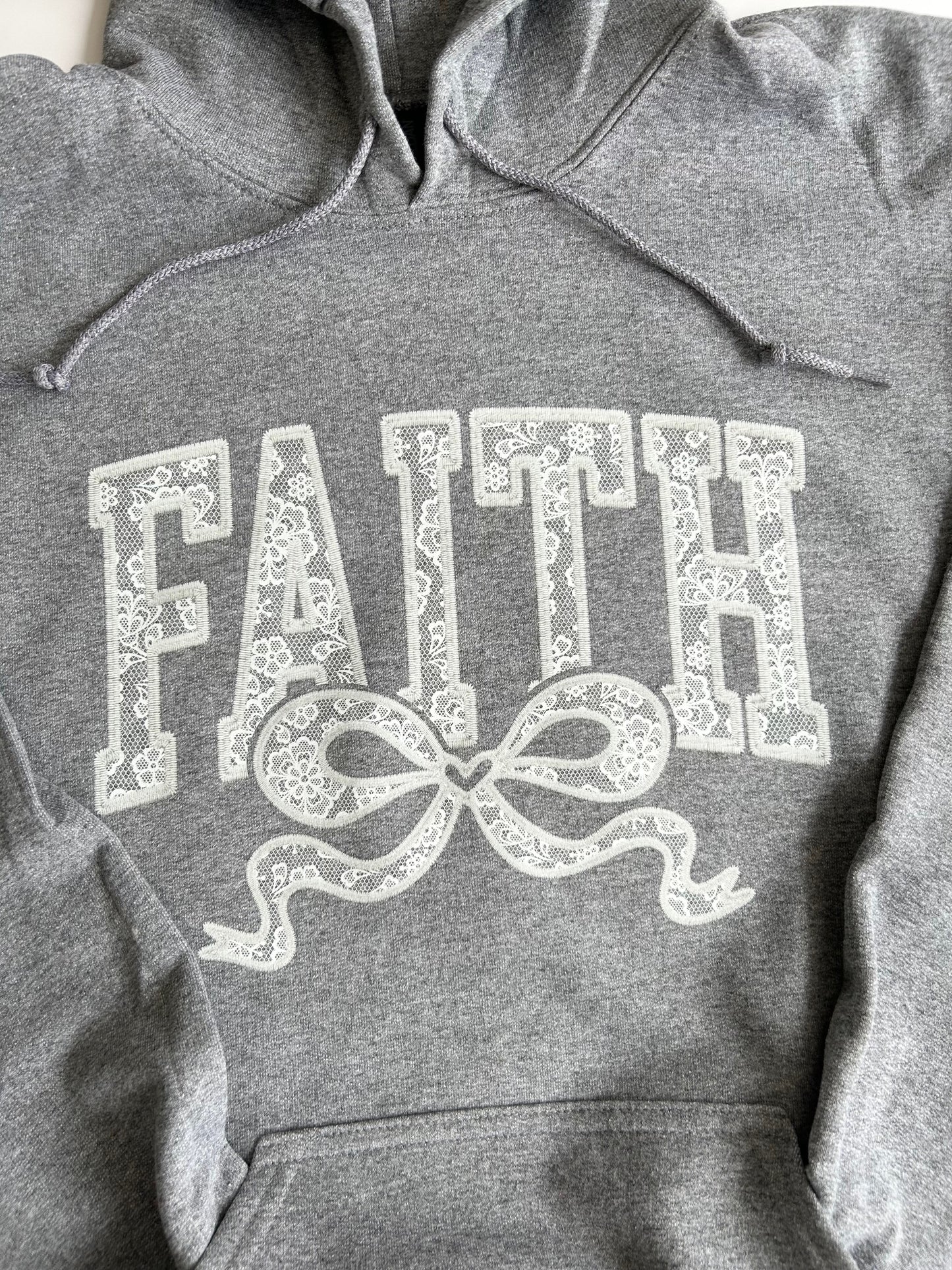 "Faith" Lace-Like Hoodie