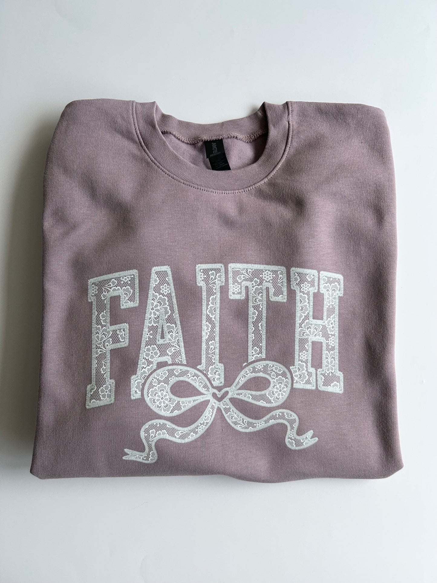"Lace-Inspired Faith" Oversized Sweatshirt
